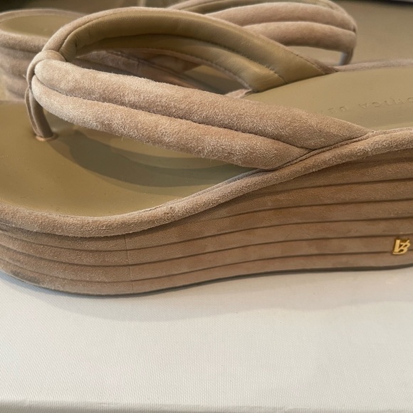 VERONICA BEARD Suede Geno Sandal in Sand - Picture 6 of 10